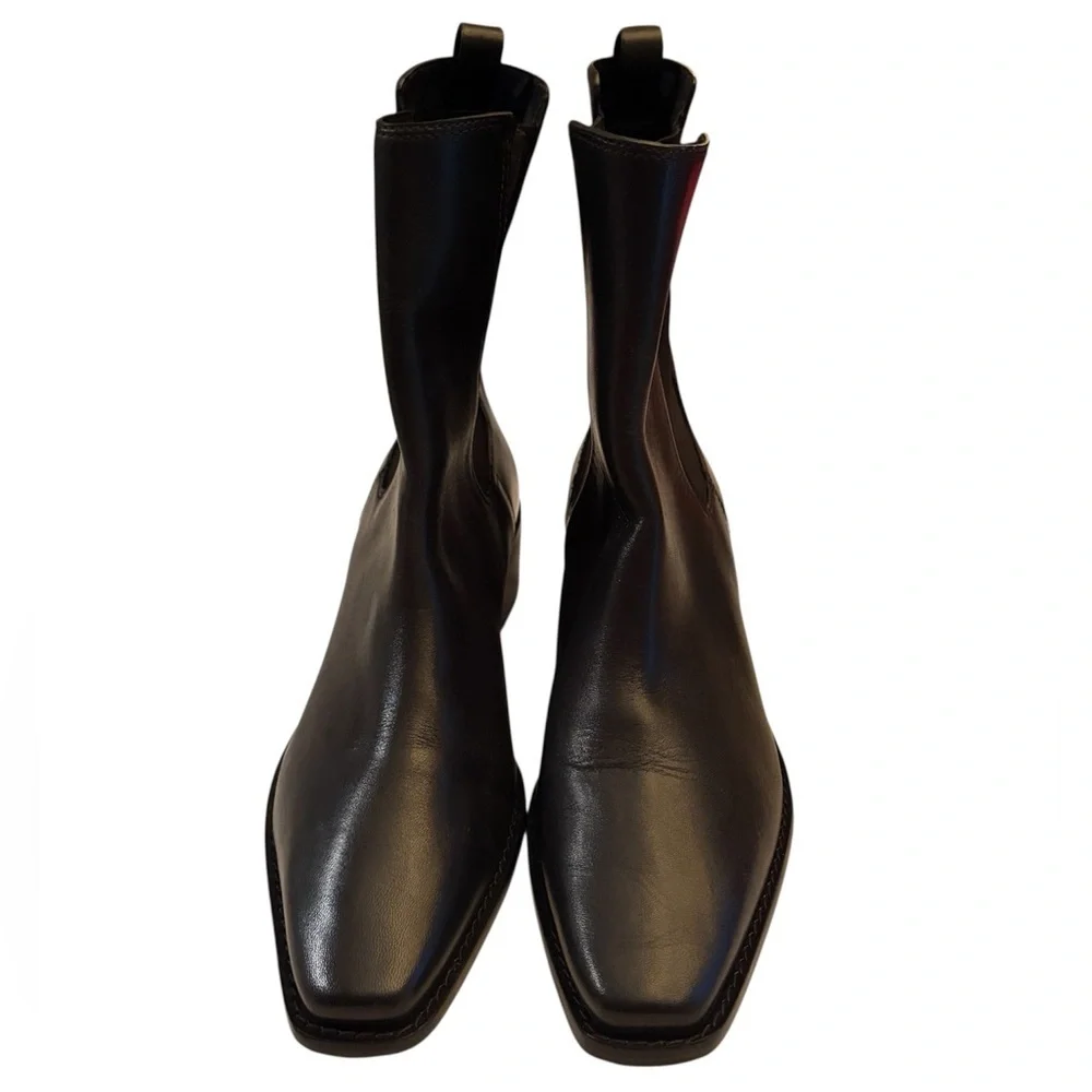 New! Tory Burch Chelsea Leather Boots Size 9 M